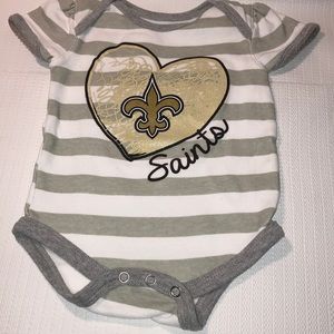 NWOT - New Orleans Saints Onesie Size 3/6 months